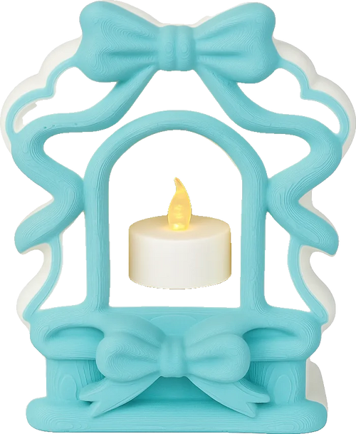Coquette Bow Candle Holder Ribbon Light Lantern