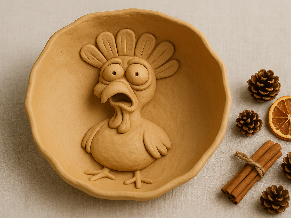 Thanksgiving Turkey Catch-All Bowl