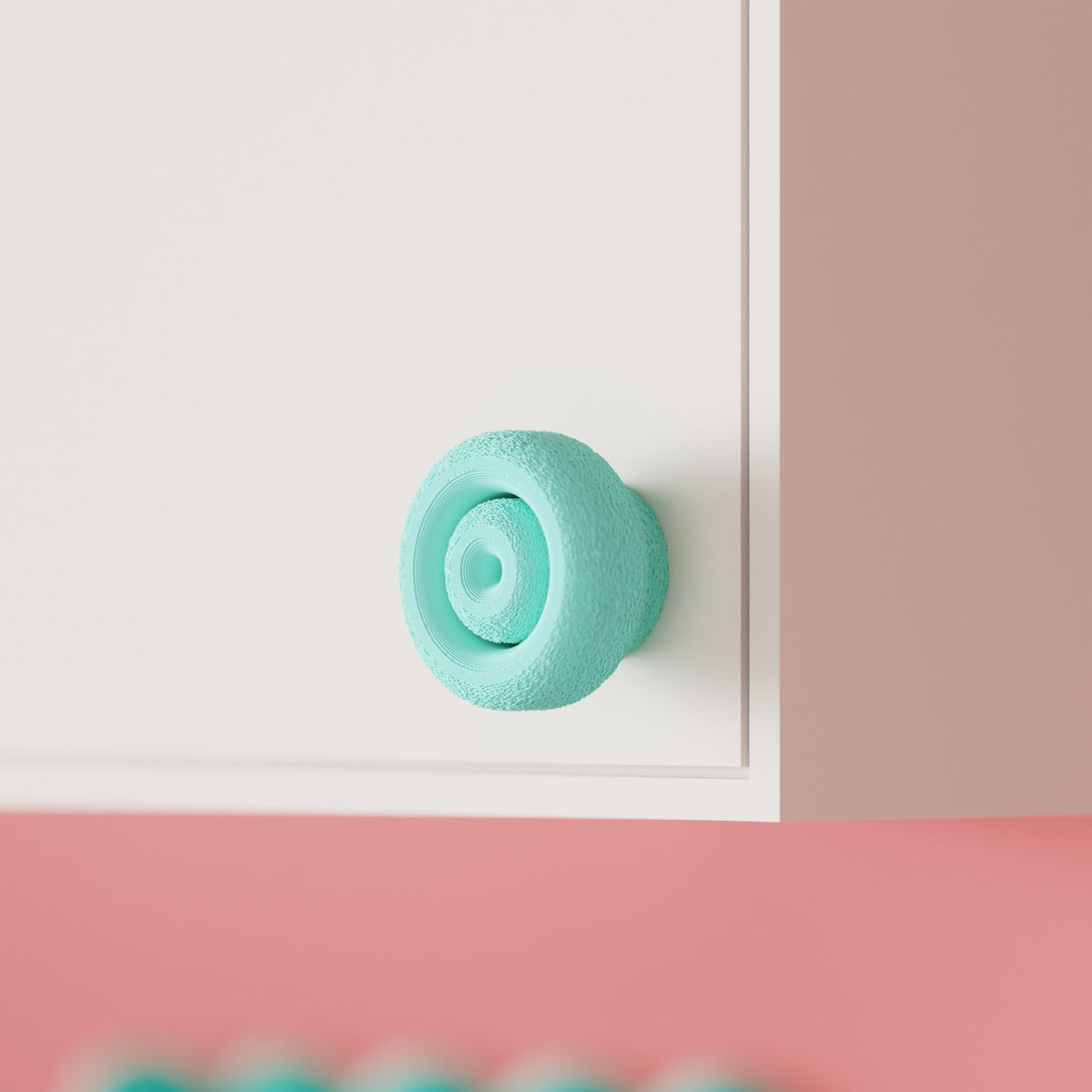 Modern Quirky Donut Cabinet Handle, view 3