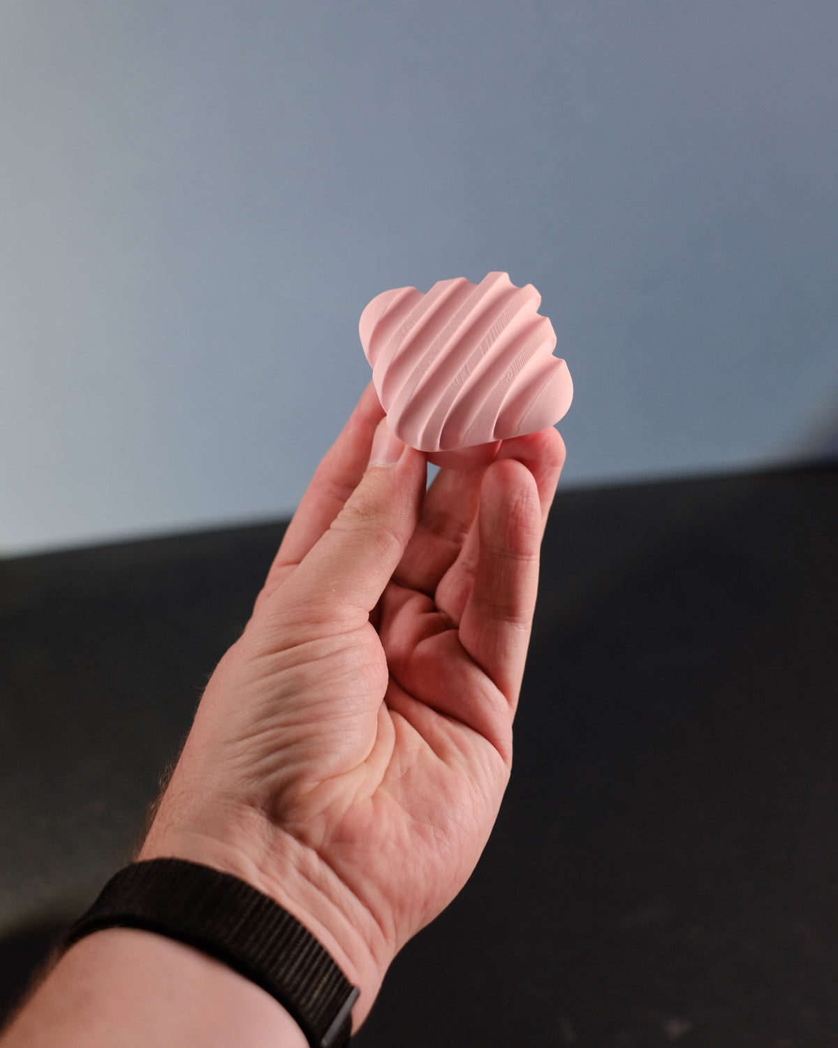 Modern Ribbed Cabinet Handle, view 3