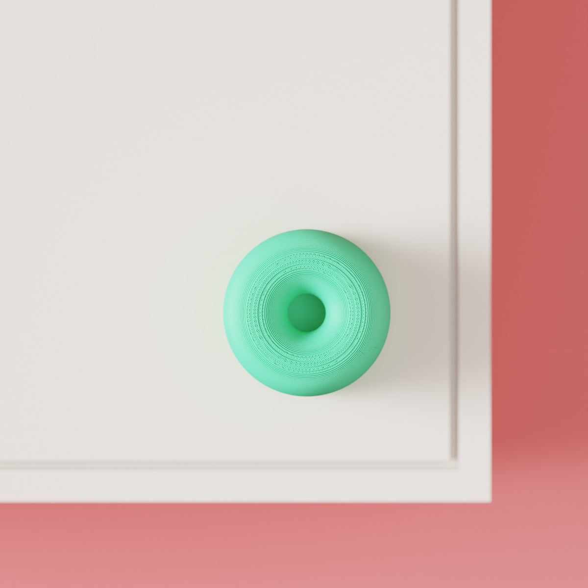 Double Donut Modern Cabinet Handle, view 4