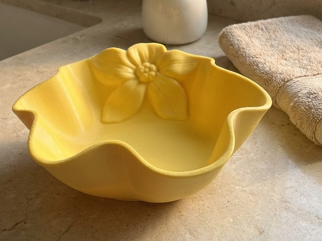 Modern Floral Organizer Bowl