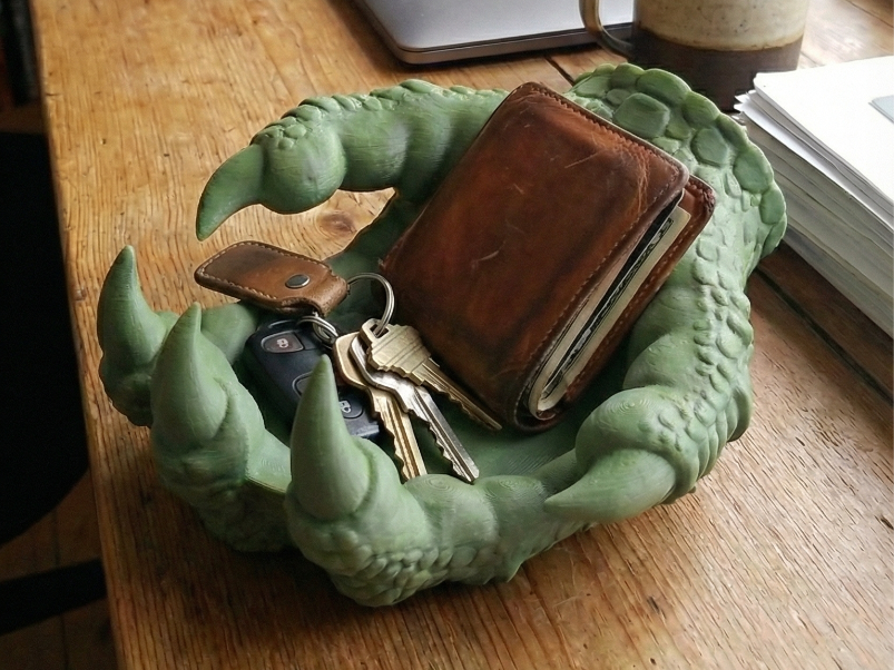 Dragon Claw Valet Tray — Fantasy Desk Organizer