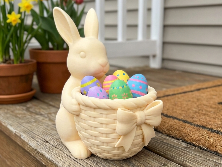 Easter Bunny Basket — Coquette Ribbon Catchall
