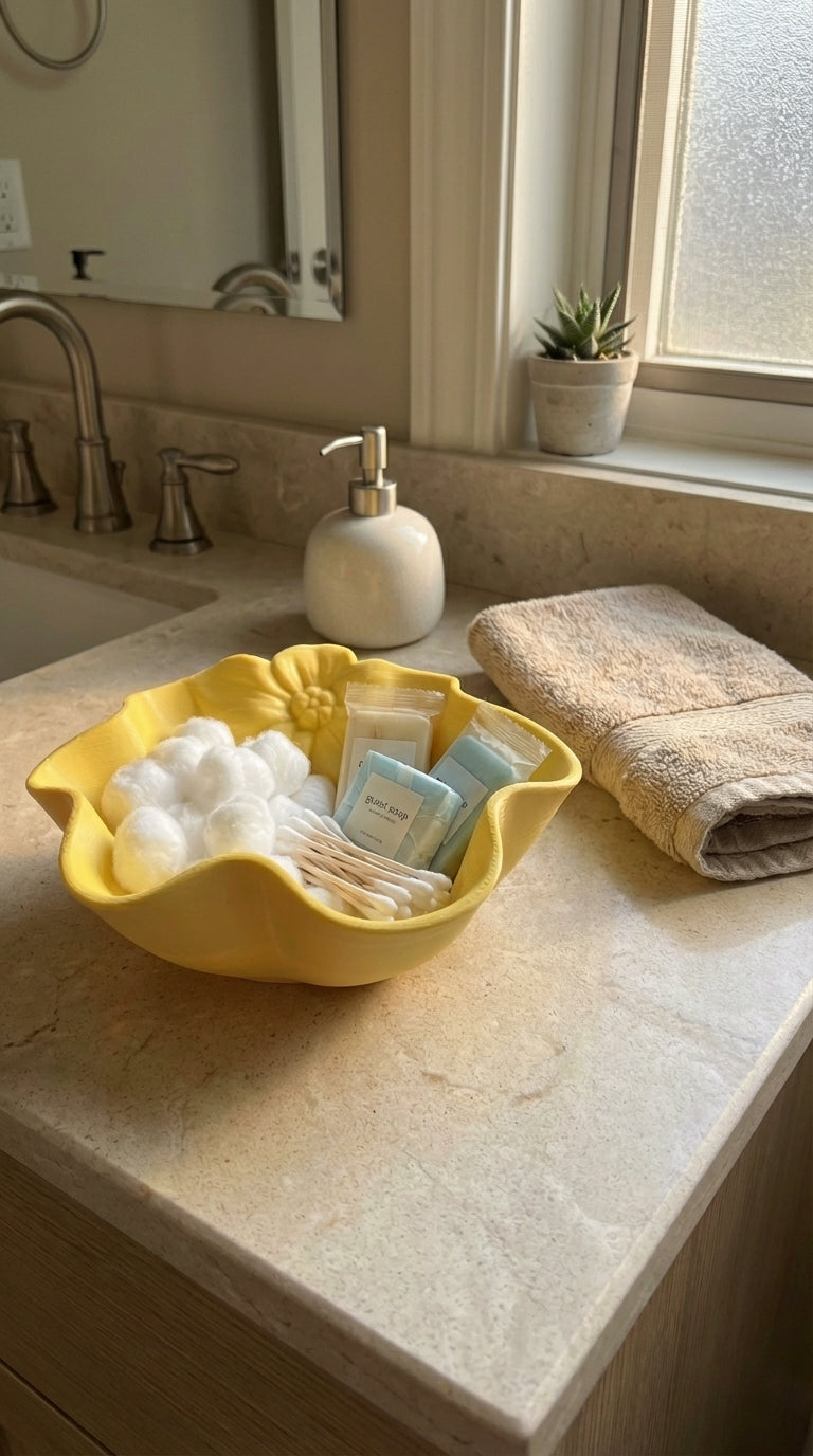 Modern Floral Organizer Bowl