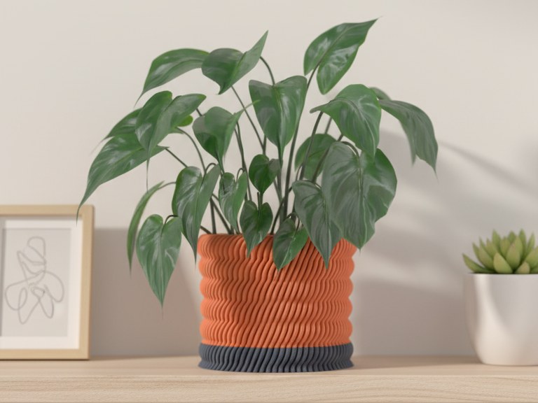 Aesthetic Plant Pot Modern Planter with Drip Tray