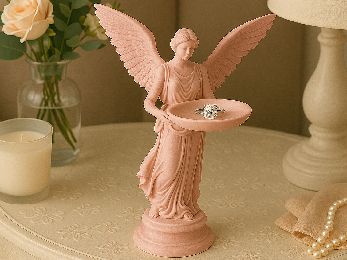 Angel Ring Holder Elegant Jewelry Stand