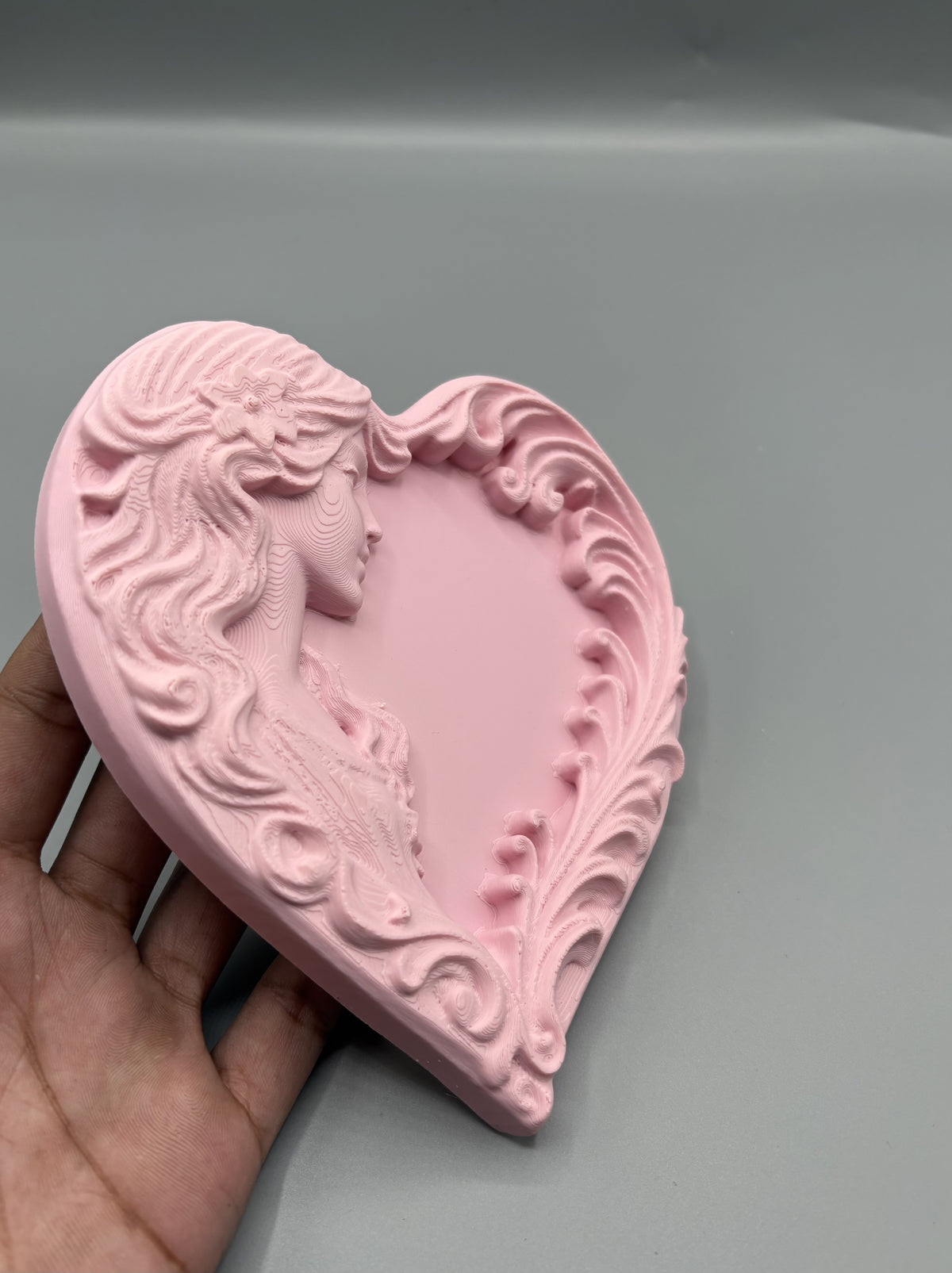 Art Nouveau Heart Jewelry Tray