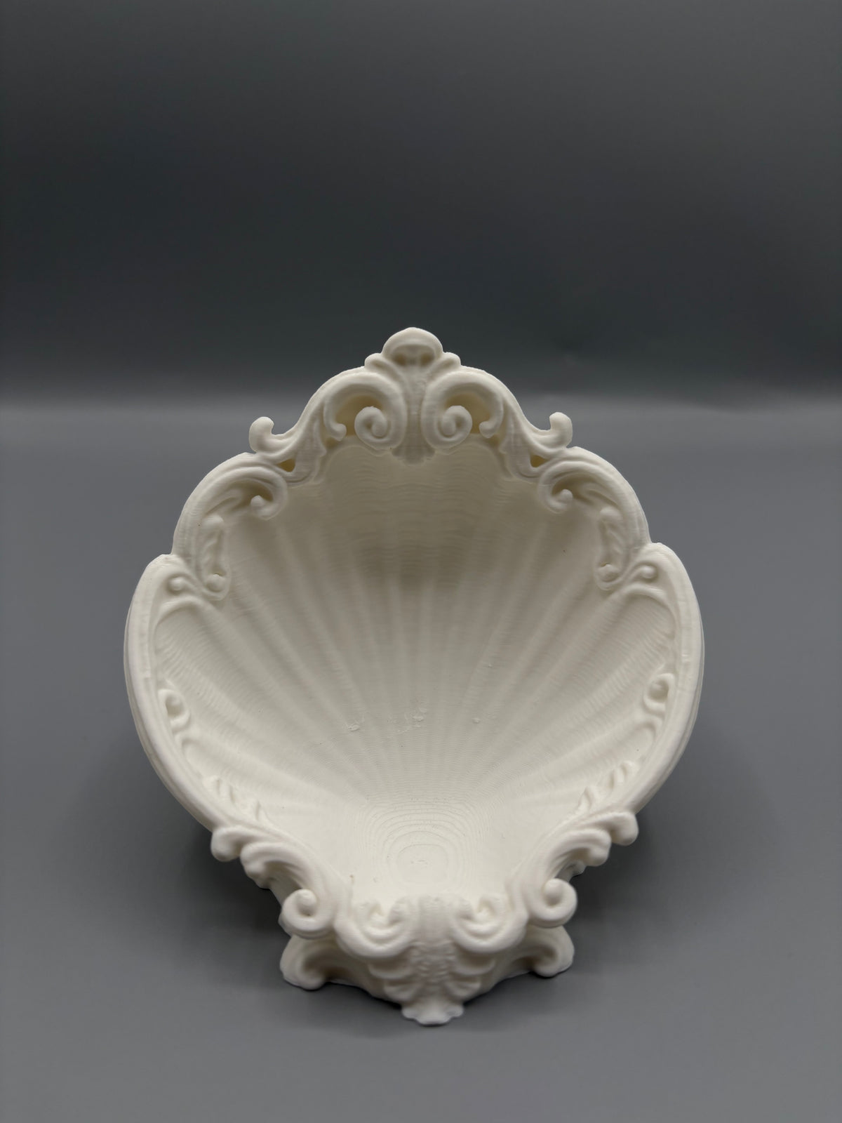 Baroque Shell Jewelry Dish Ornate Vanity Organizer
