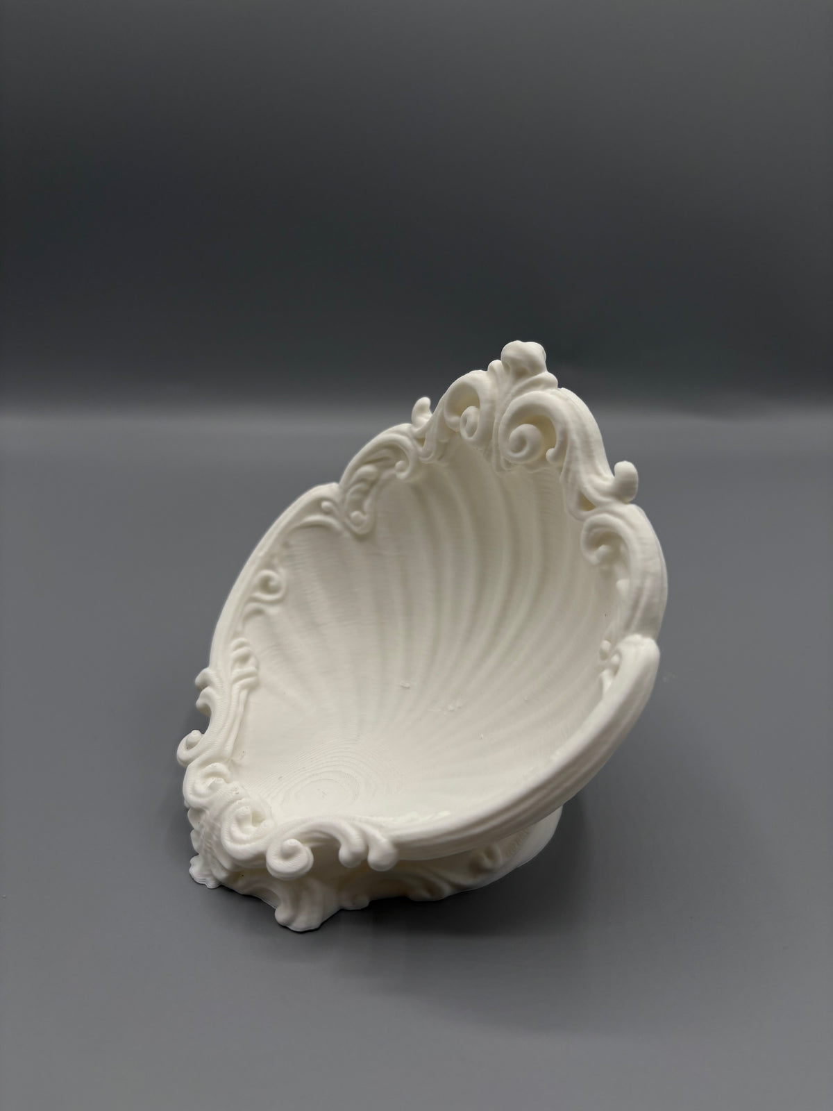 Baroque Shell Jewelry Dish Ornate Vanity Organizer