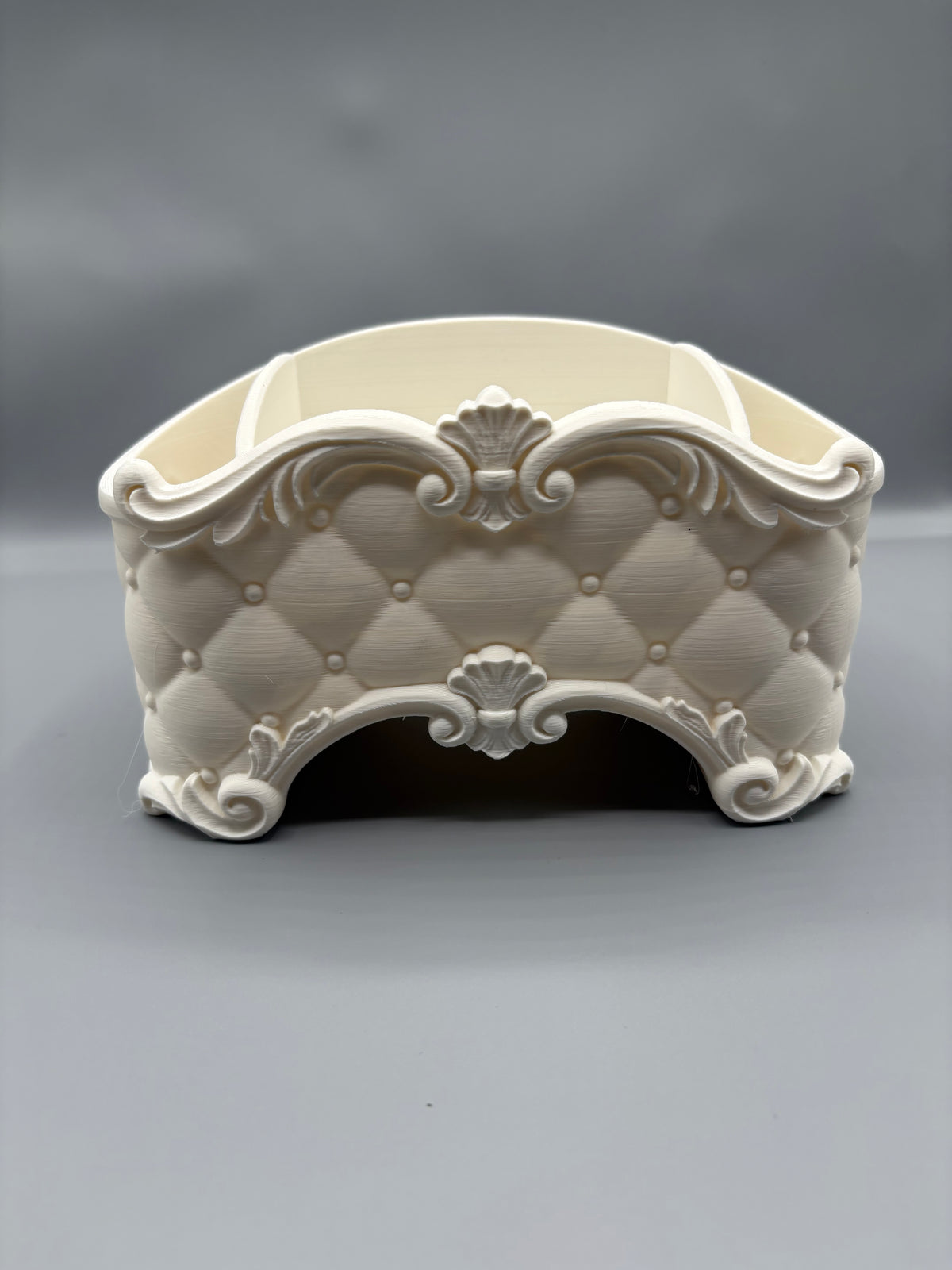 Baroque Tufted Desk Organizer & Stationery Caddy
