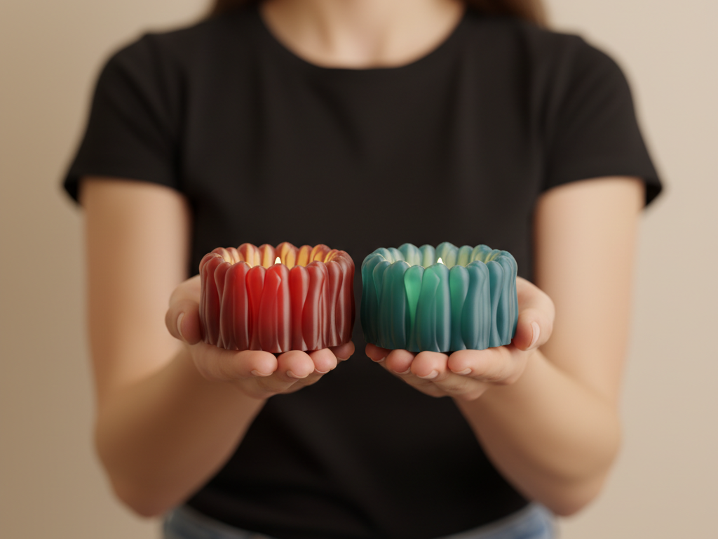 Beautiful Organic LED Candle Tealight Holders