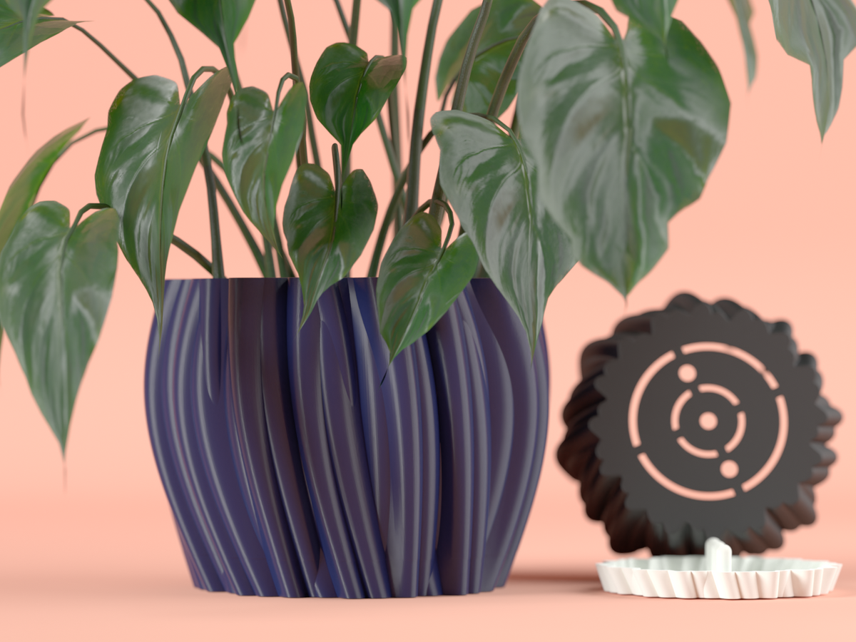 Beautiful Plant Pot Two Part with Drip Tray