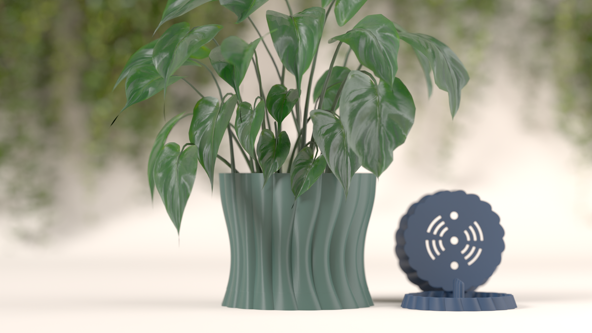 Beautiful Planter with Integrated Drip Tray