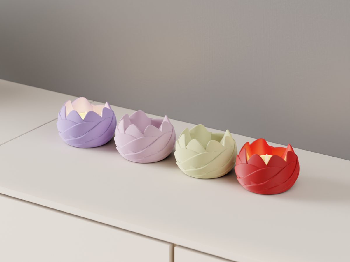 Beautiful Rose Inspired LED Tealights