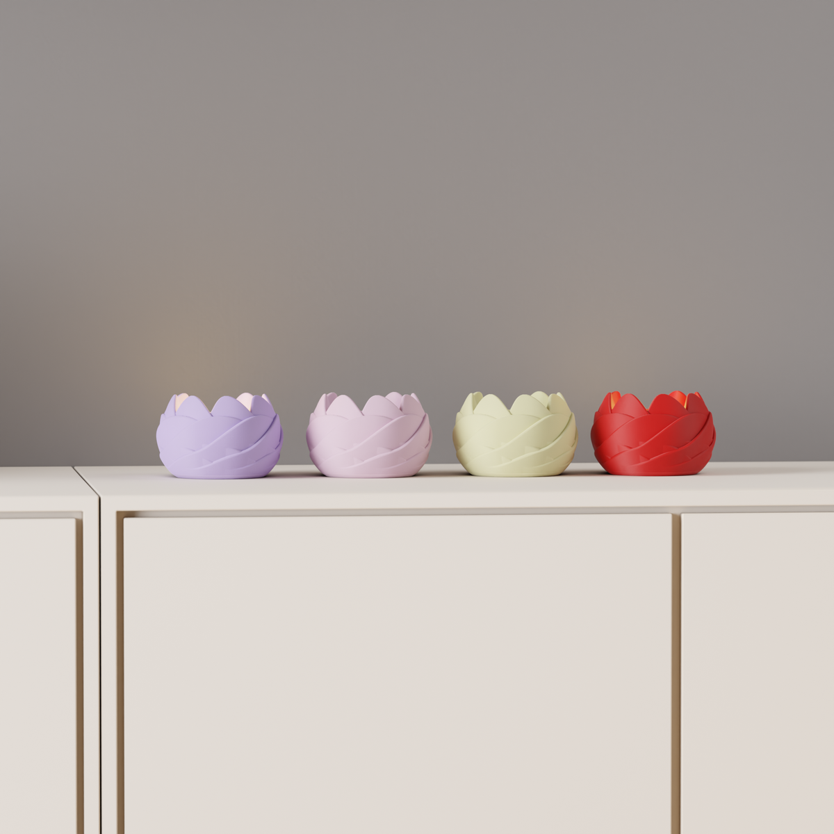 Beautiful Rose Inspired LED Tealights