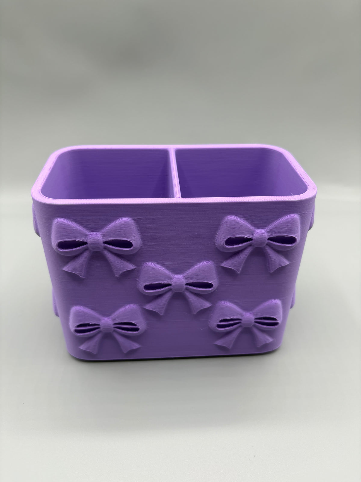 Bow Desk Organizer — Aesthetic Stationery Holder