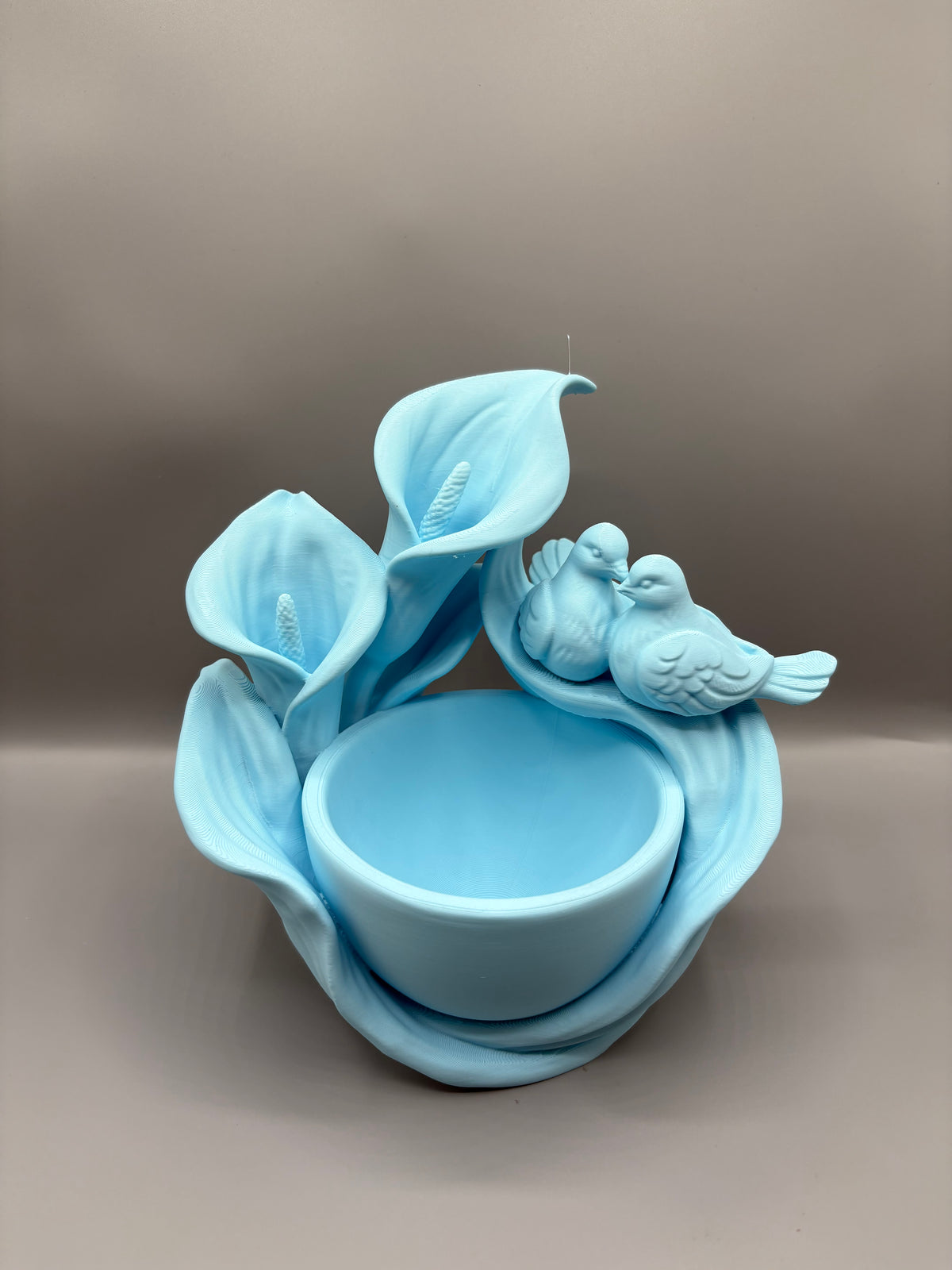 Calla Lily Lovebird Jewelry Dish & Trinket Tray