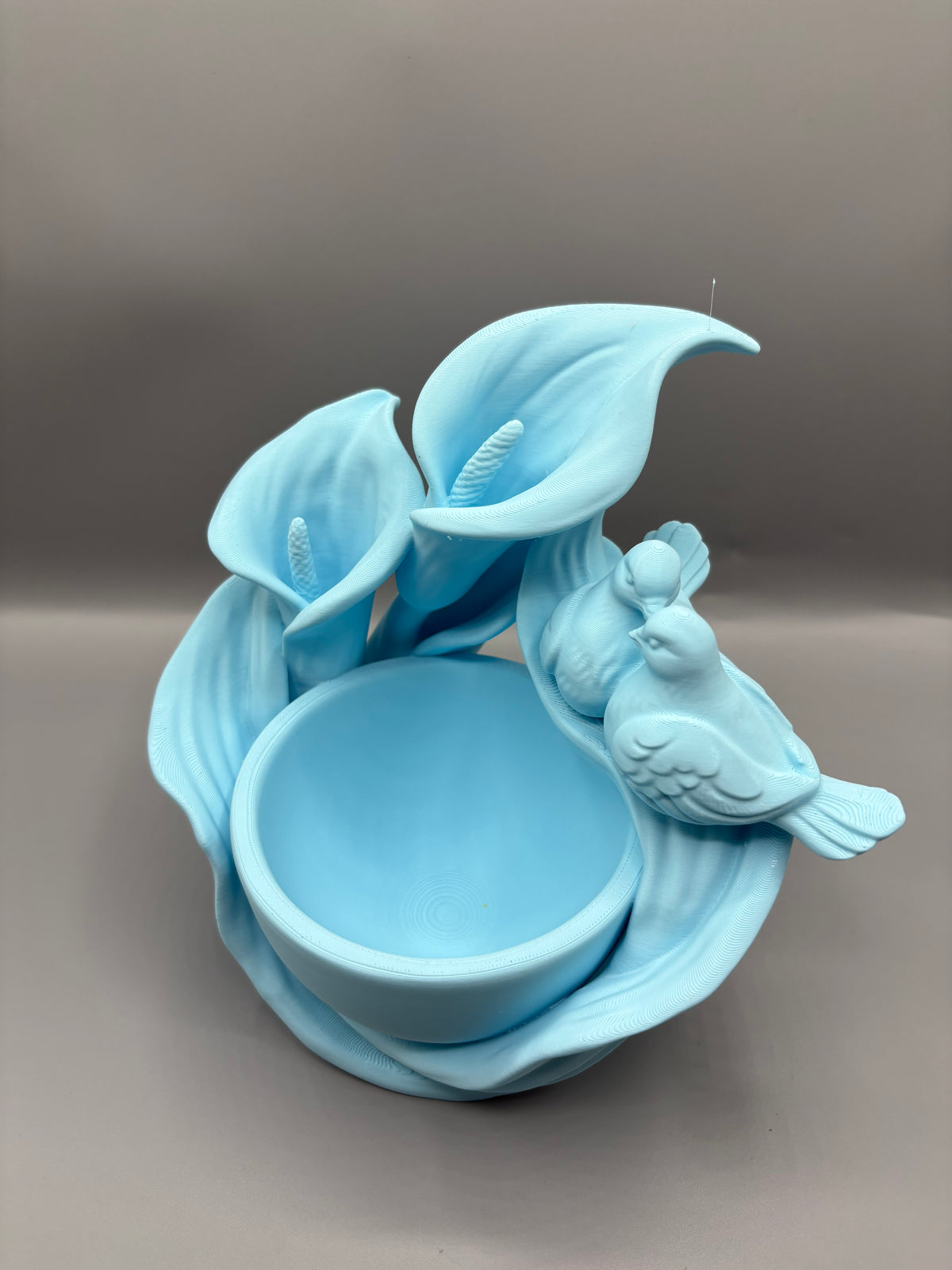 Calla Lily Lovebird Jewelry Dish & Trinket Tray