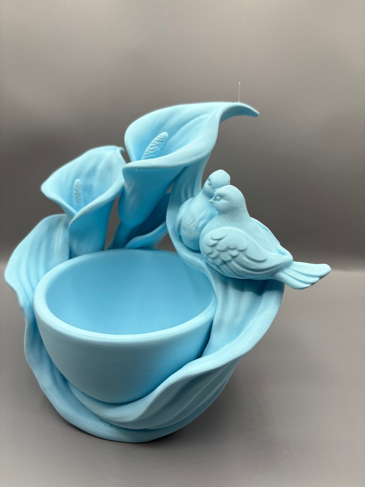Calla Lily Lovebird Jewelry Dish & Trinket Tray