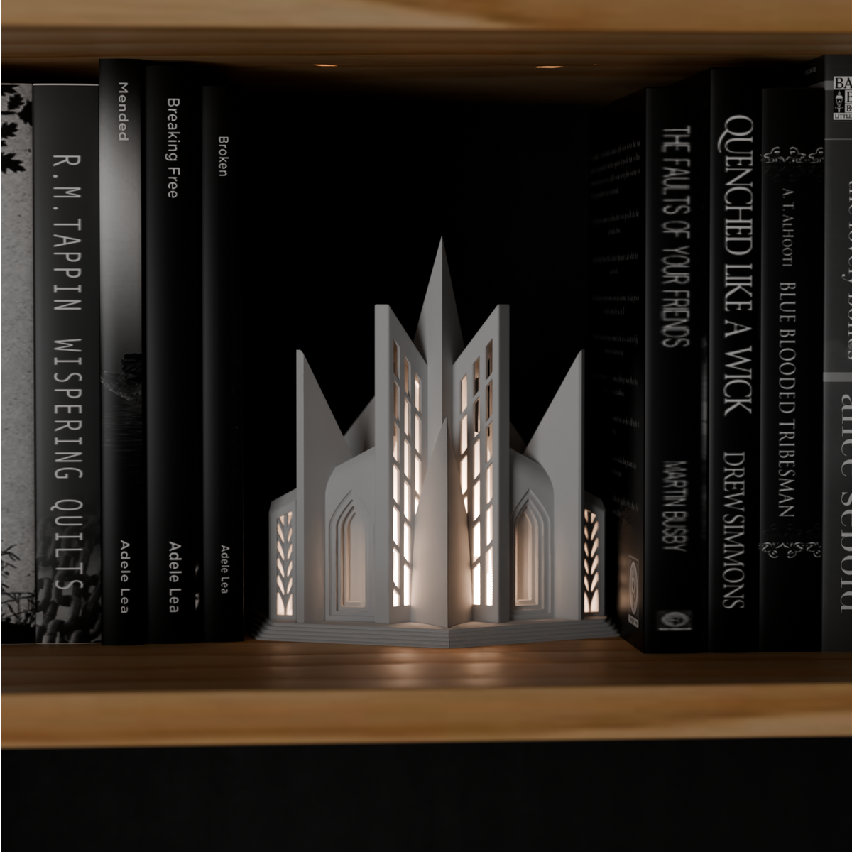 Cathedral Church Book Nook Tealight Lamp