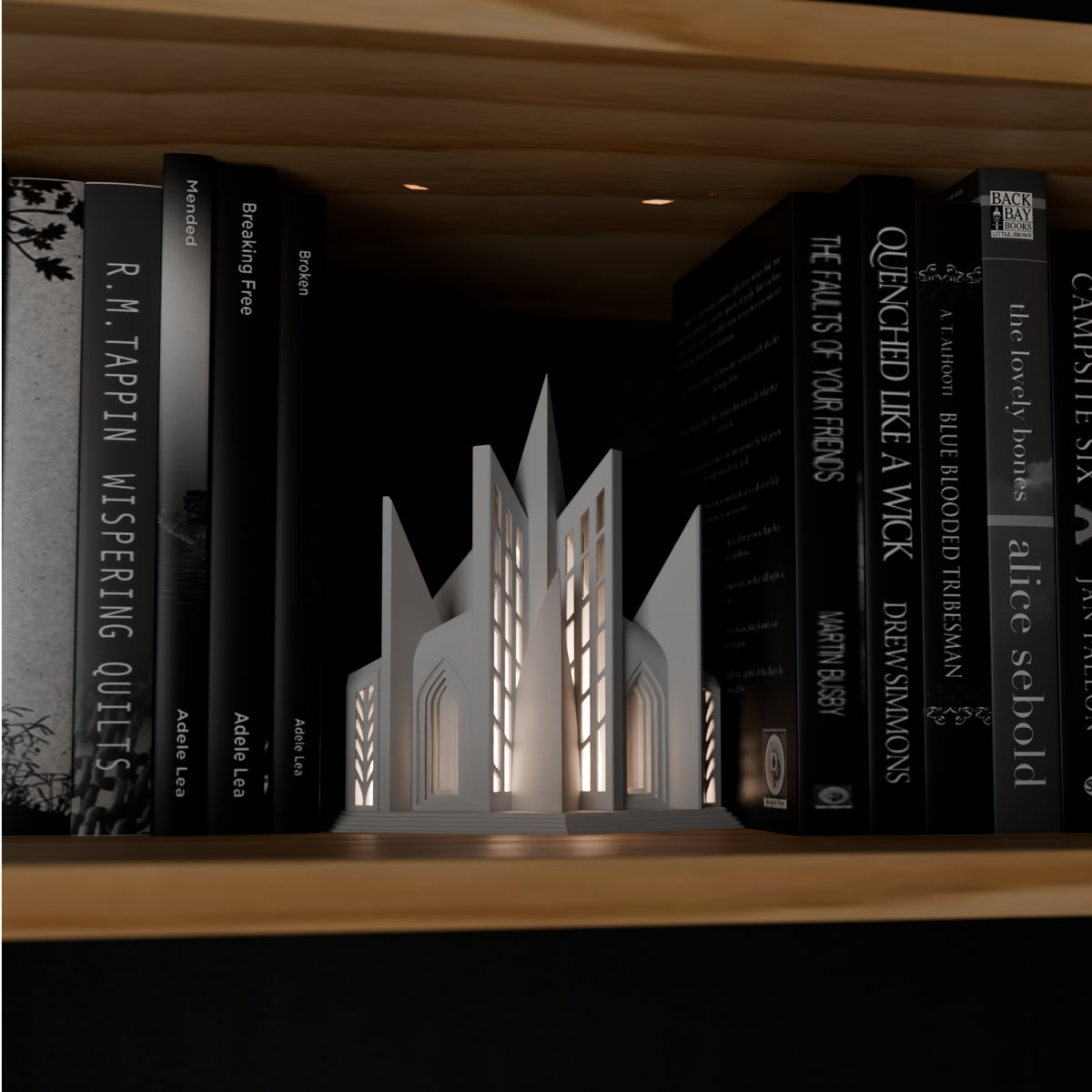 Cathedral Church Book Nook Tealight Lamp