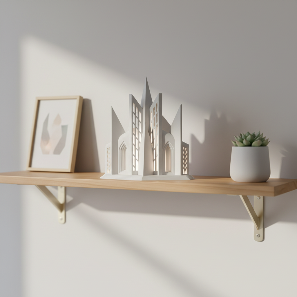 Cathedral Church Book Nook Tealight Lamp