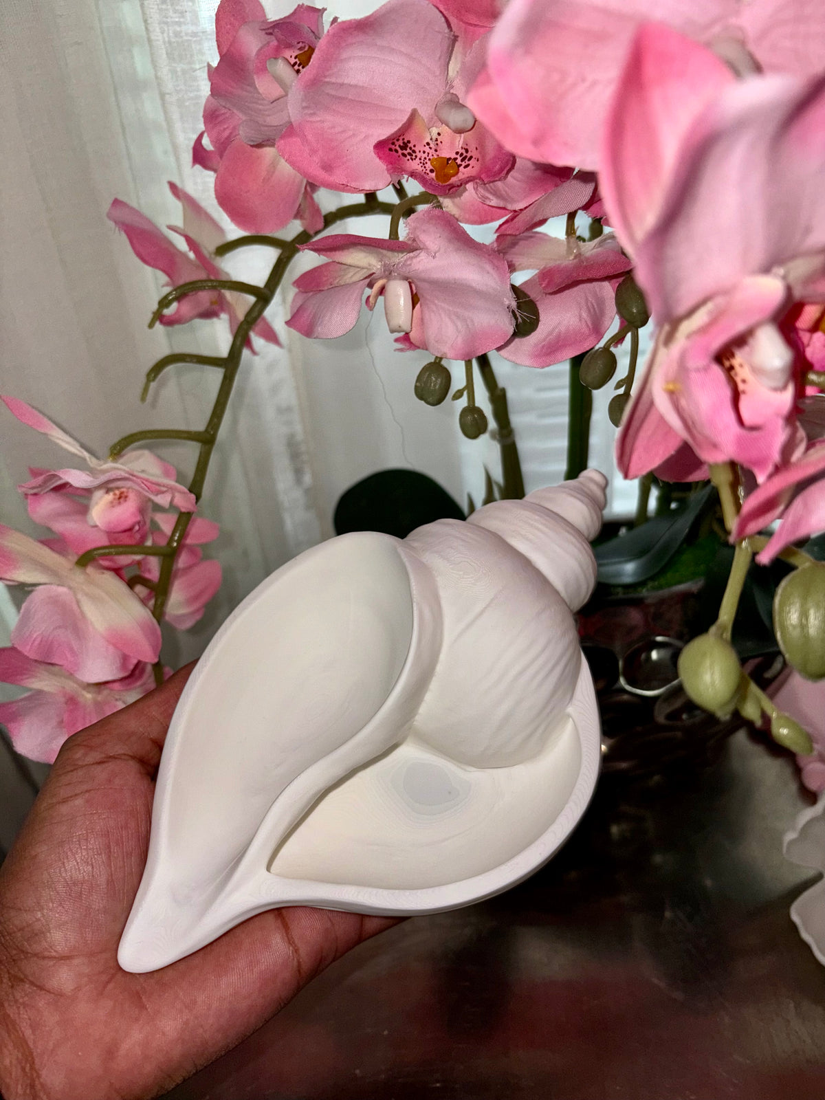 Coastal Seashell Entryway Jewelry Tray Holder