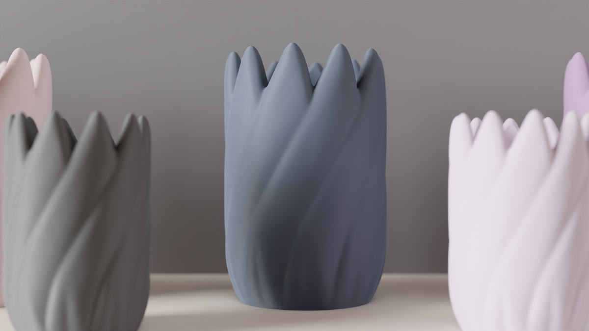 Coiled Vase Soft Aesthetic Vase