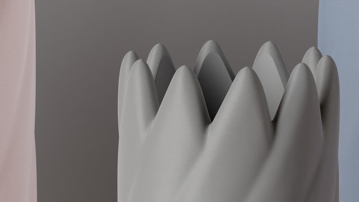 Coiled Vase Soft Aesthetic Vase