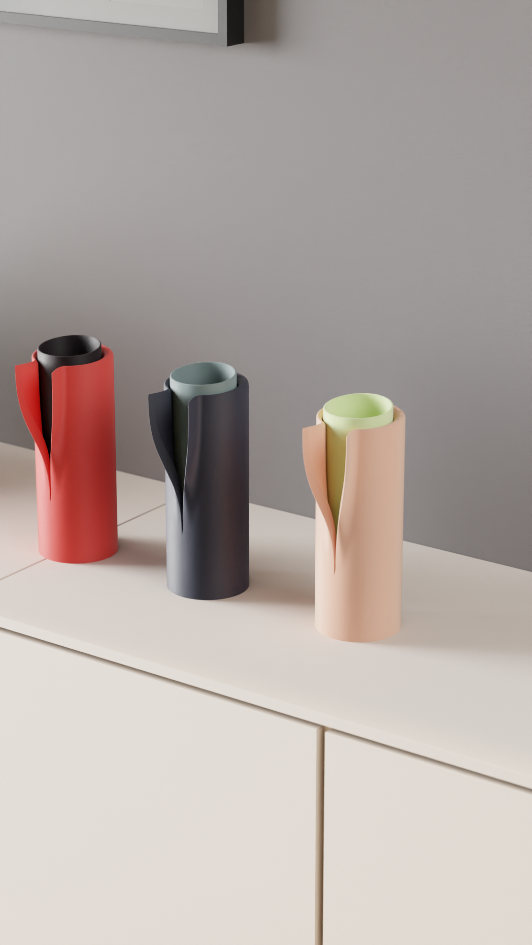 Collared Vase Modern Sculptural Vase