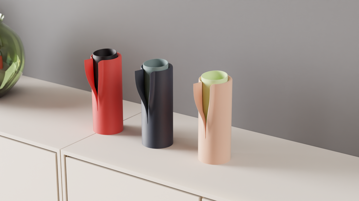 Collared Vase Modern Sculptural Vase
