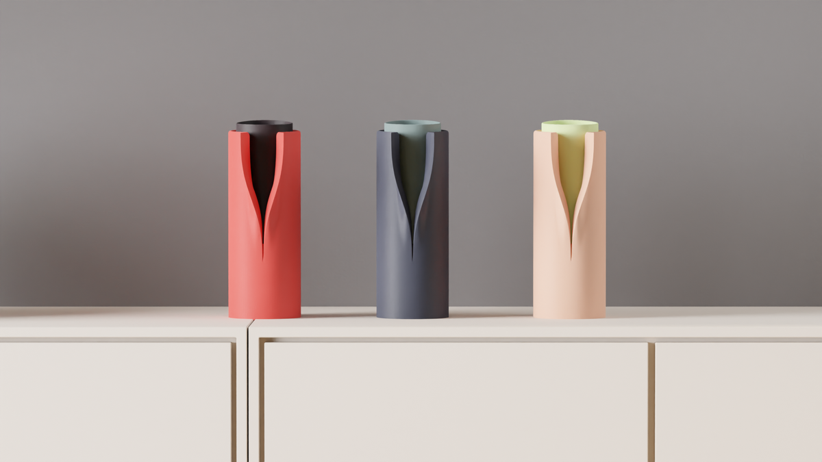 Collared Vase Modern Sculptural Vase