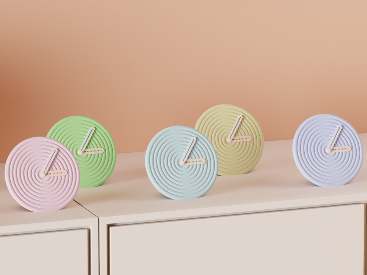 Concentric Ripple Desk Clock
