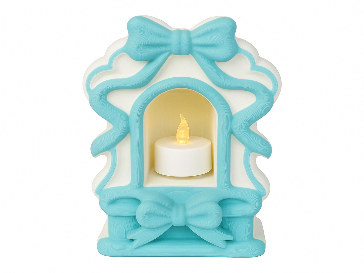 Coquette Bow Candle Holder Ribbon Light Lantern