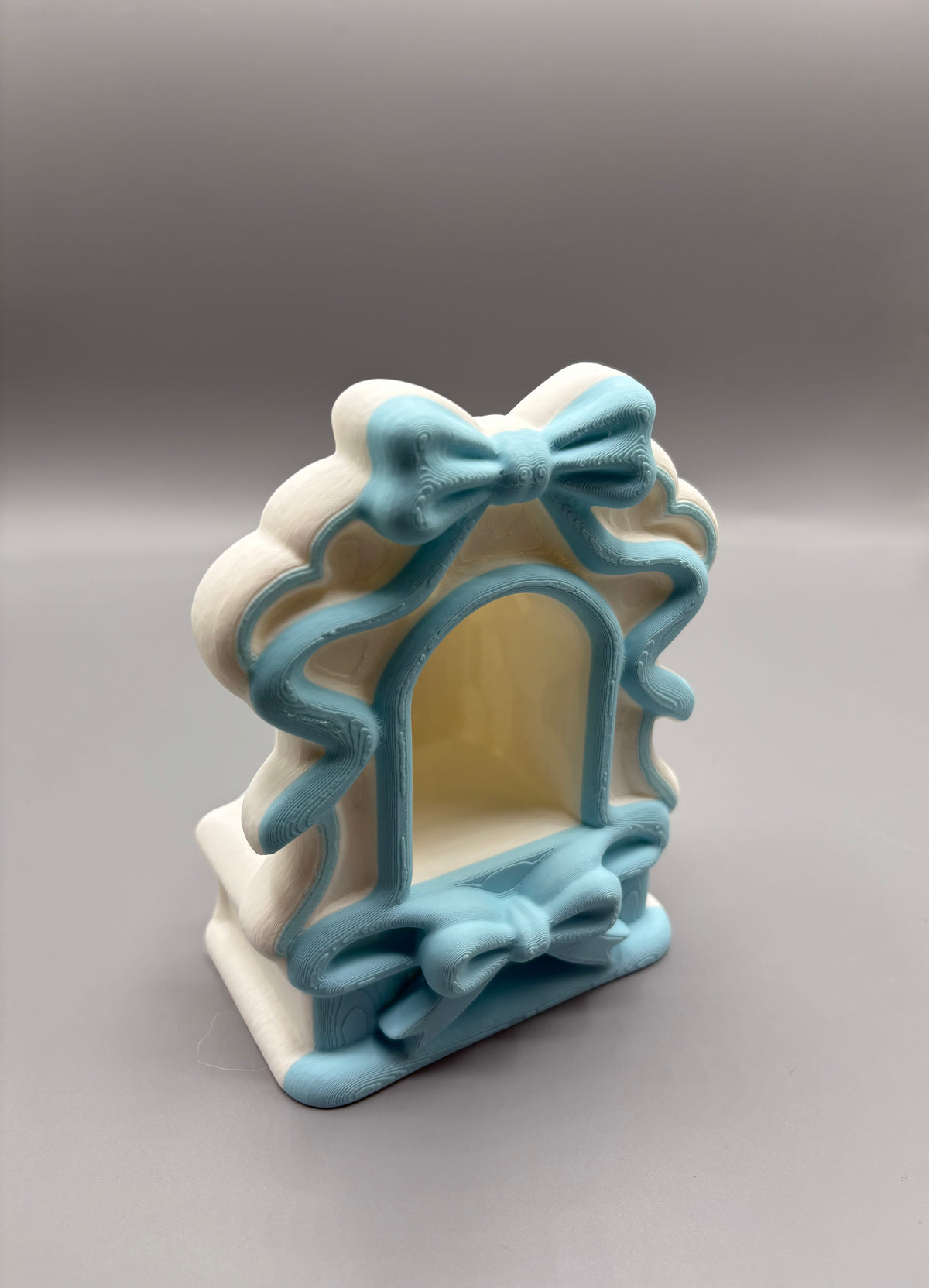 Coquette Bow Candle Holder Ribbon Light Lantern