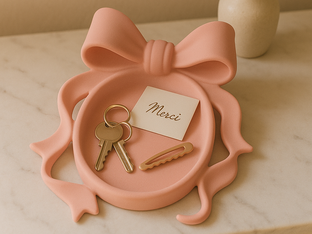 Coquette Bow Catch-All Tray & Entryway Organizer