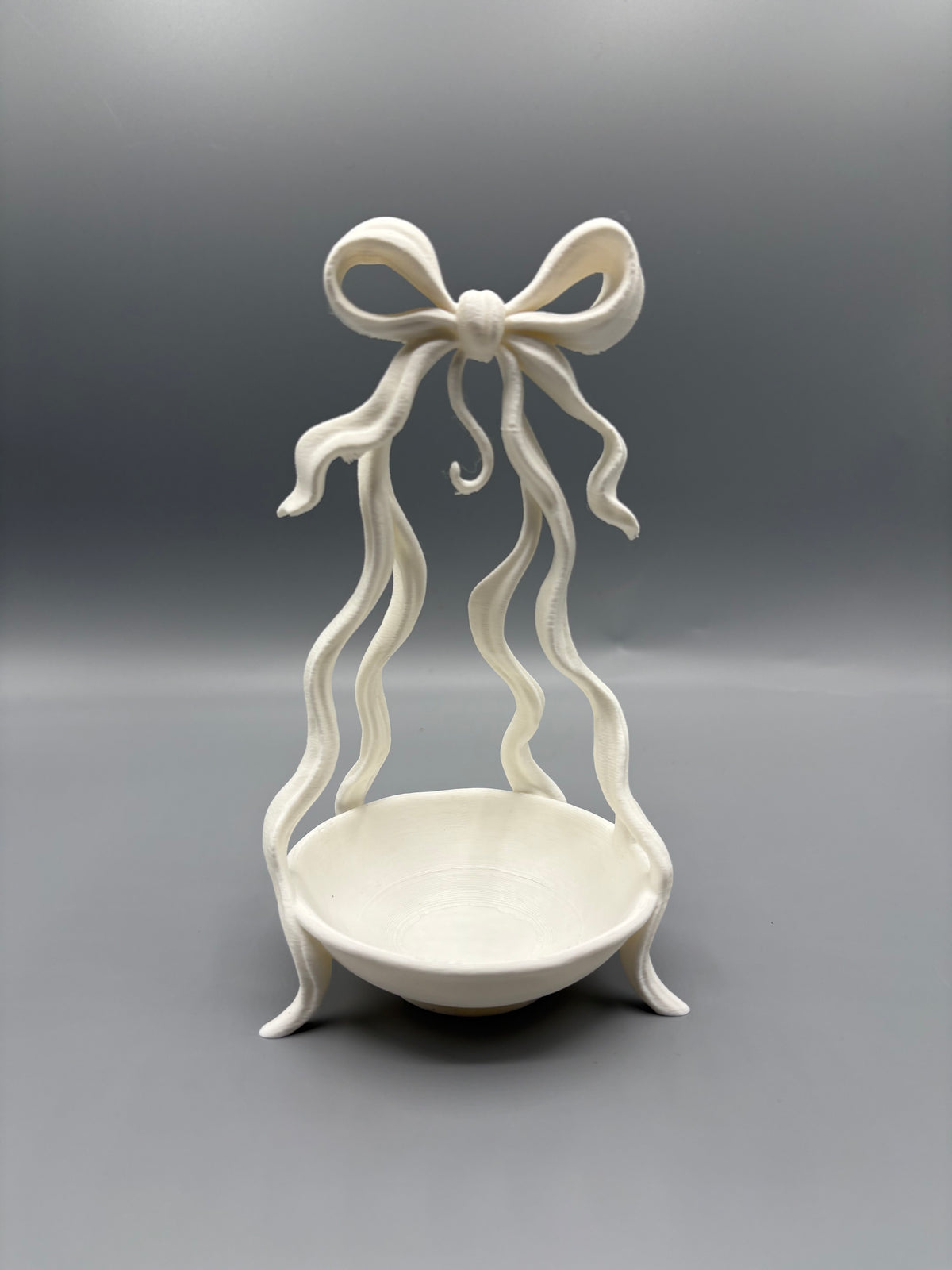 Coquette Bow Jewelry Holder Elegant Catchall Dish