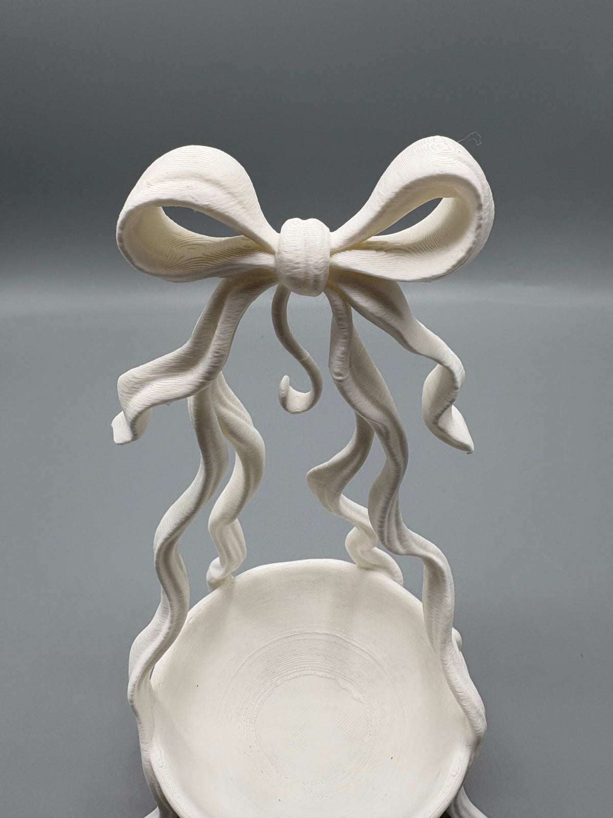 Coquette Bow Jewelry Holder Elegant Catchall Dish