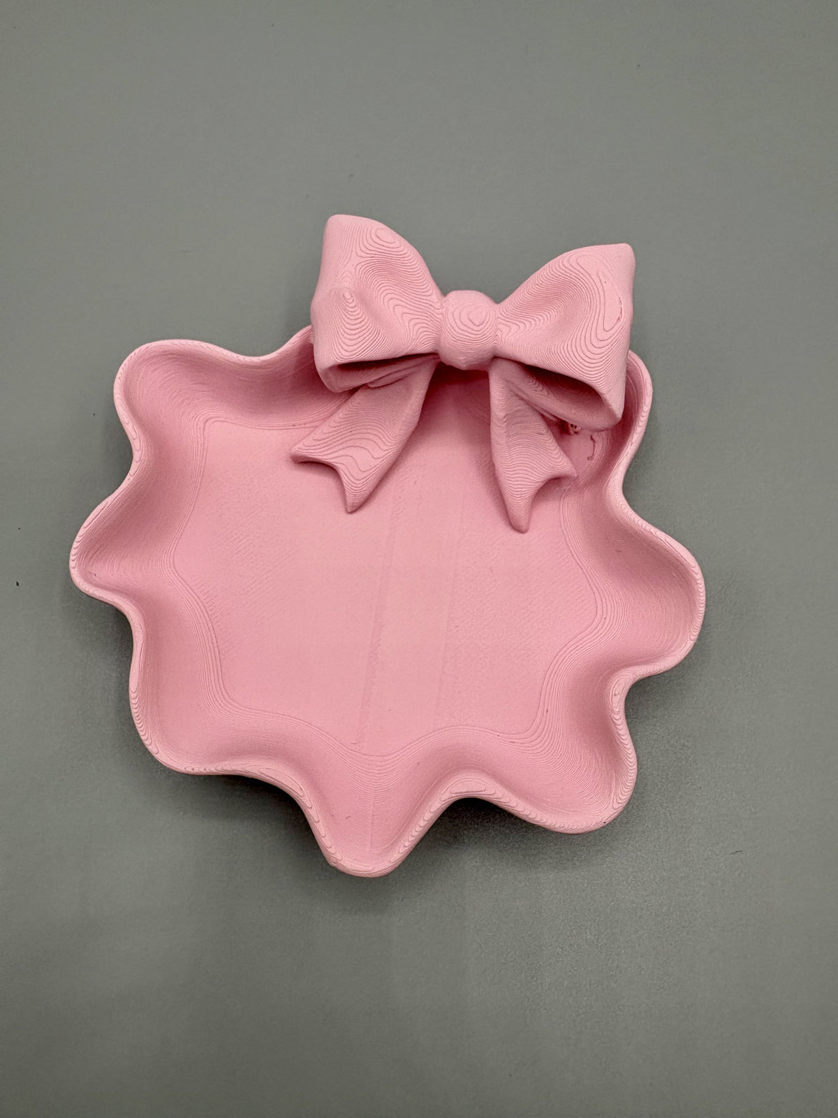 COQUETTE BOW WAVY JEWELRY TRAY RING NECKLACE