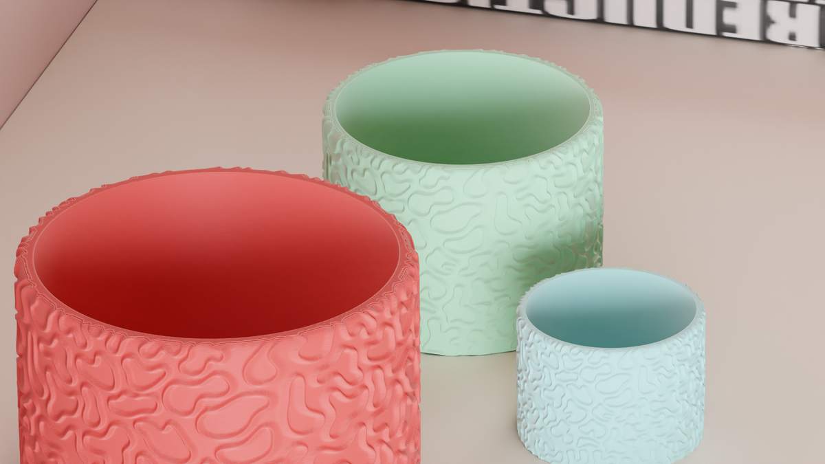 Coral Pattern Plant Pot