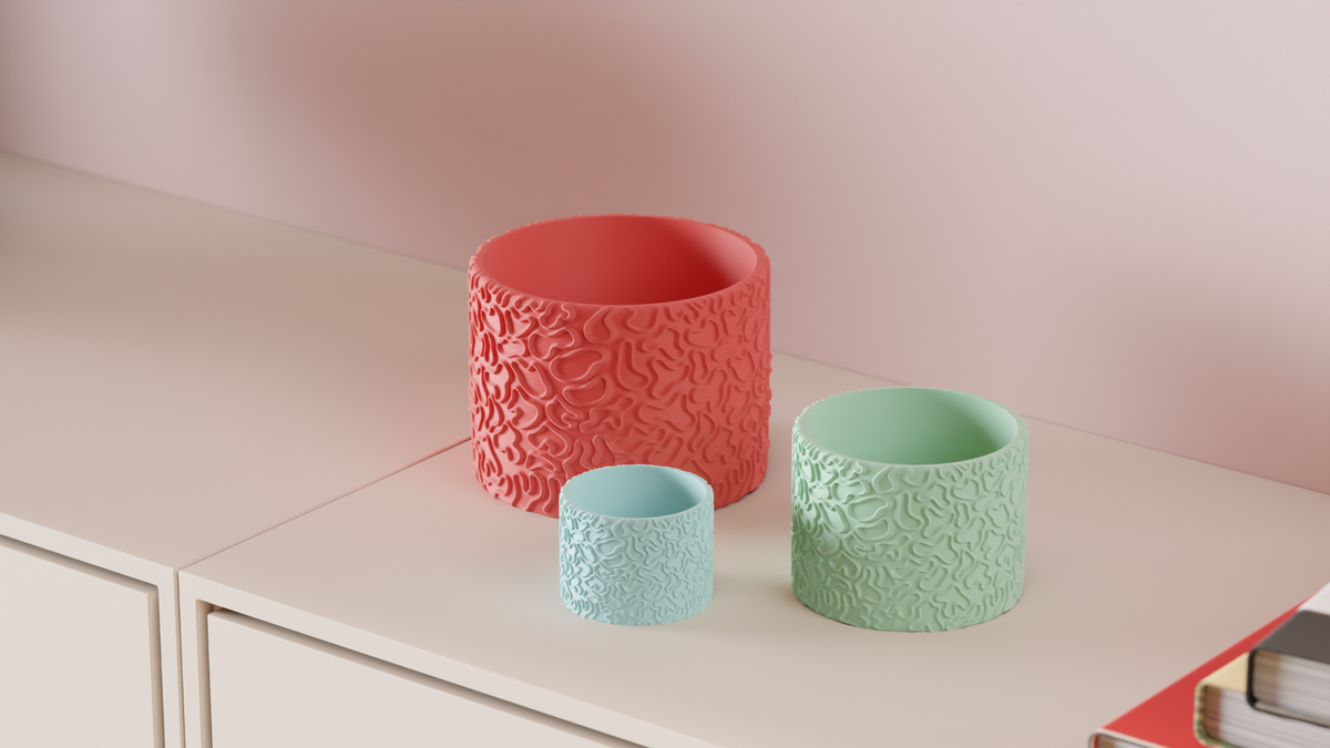 Coral Pattern Plant Pot – Small size
