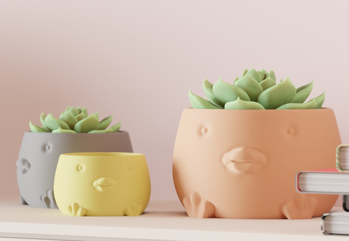 Cute Duck Planter