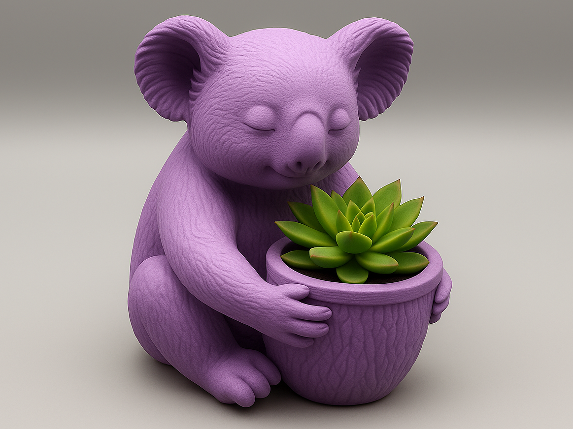 Cute Koala Succulent Planter Animal Pot