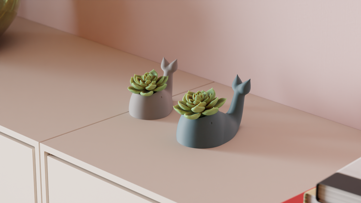 Cute Whale Planter