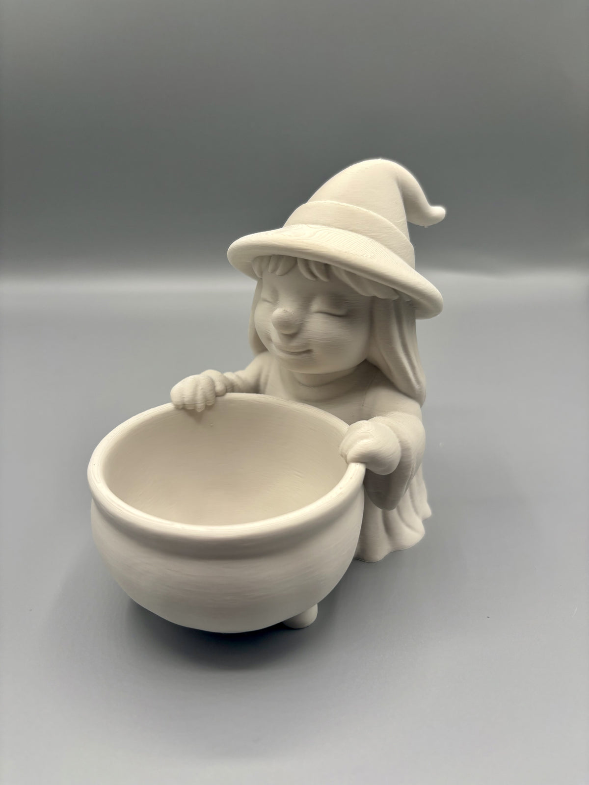 Cute Witch Candy Bowl Halloween Decor