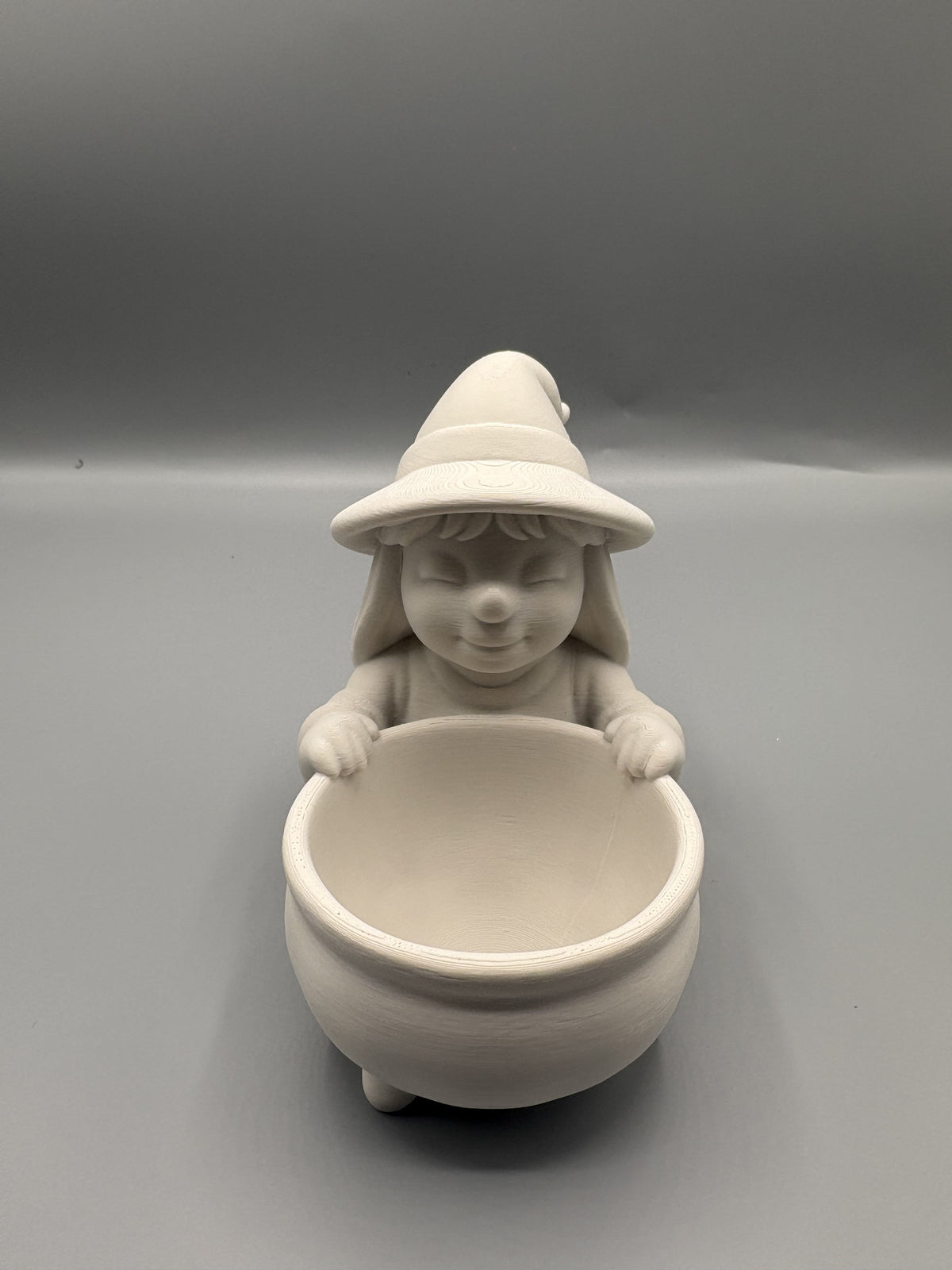 Cute Witch Candy Bowl Halloween Decor