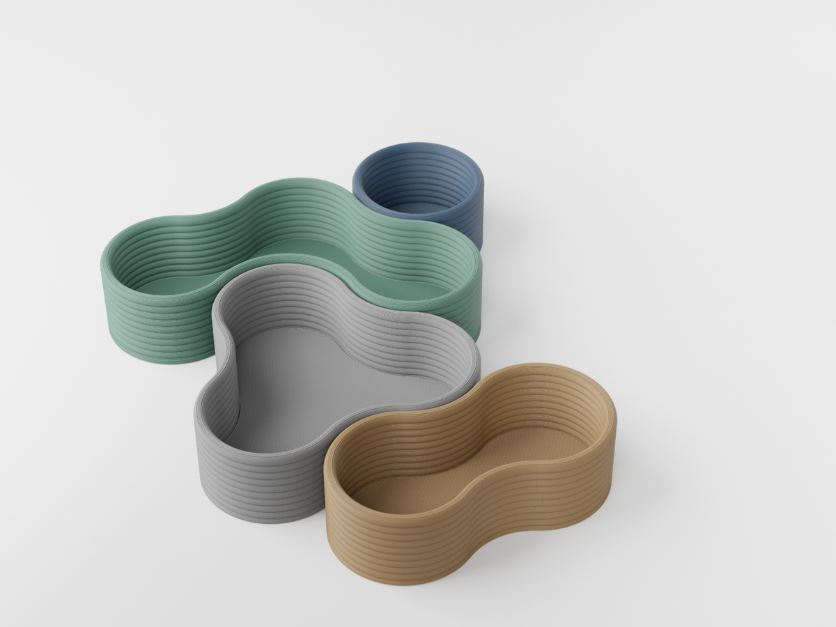 Desktop Organizer Containers Half Height Version
