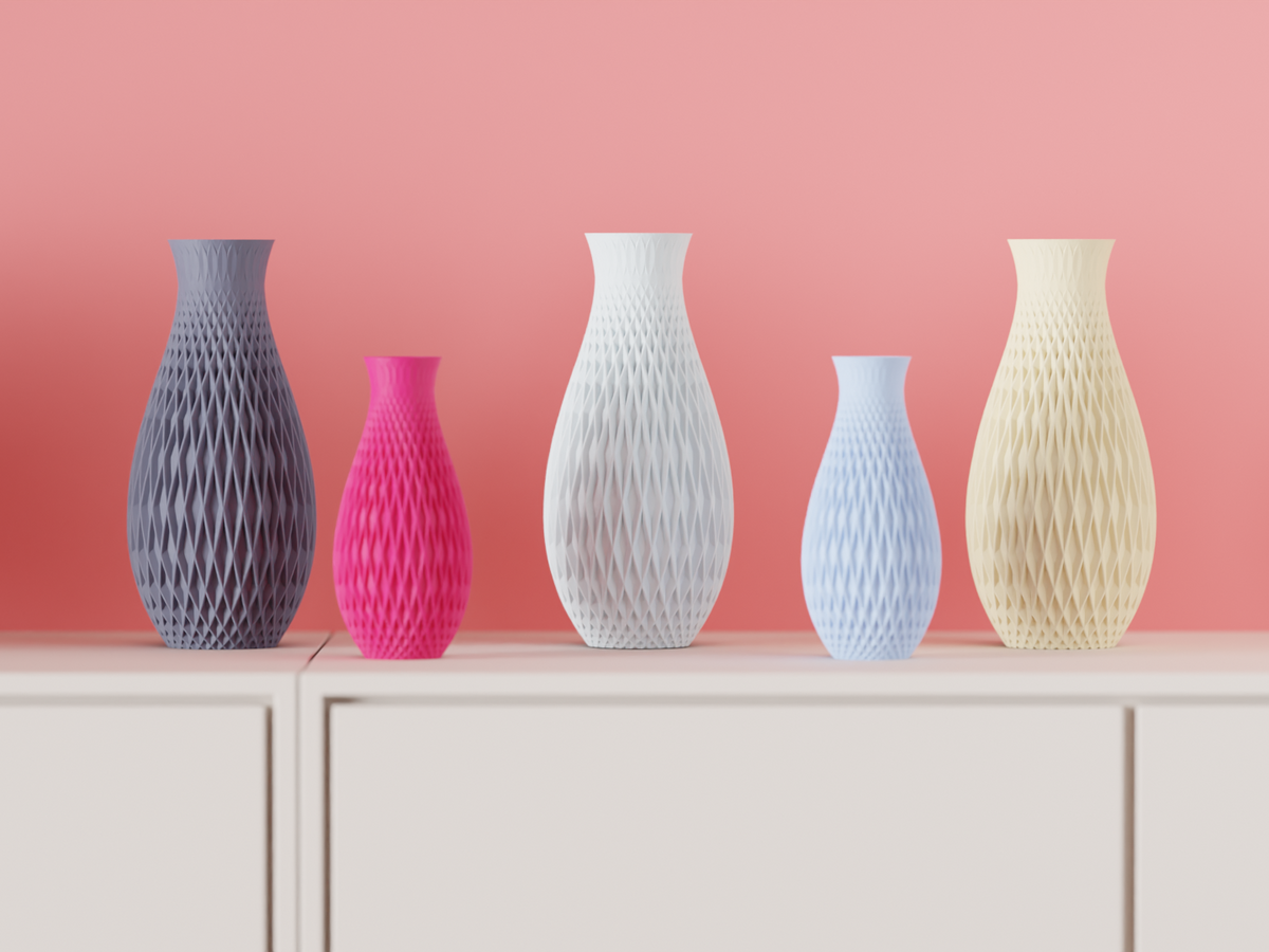 Diamond Pattern Vase