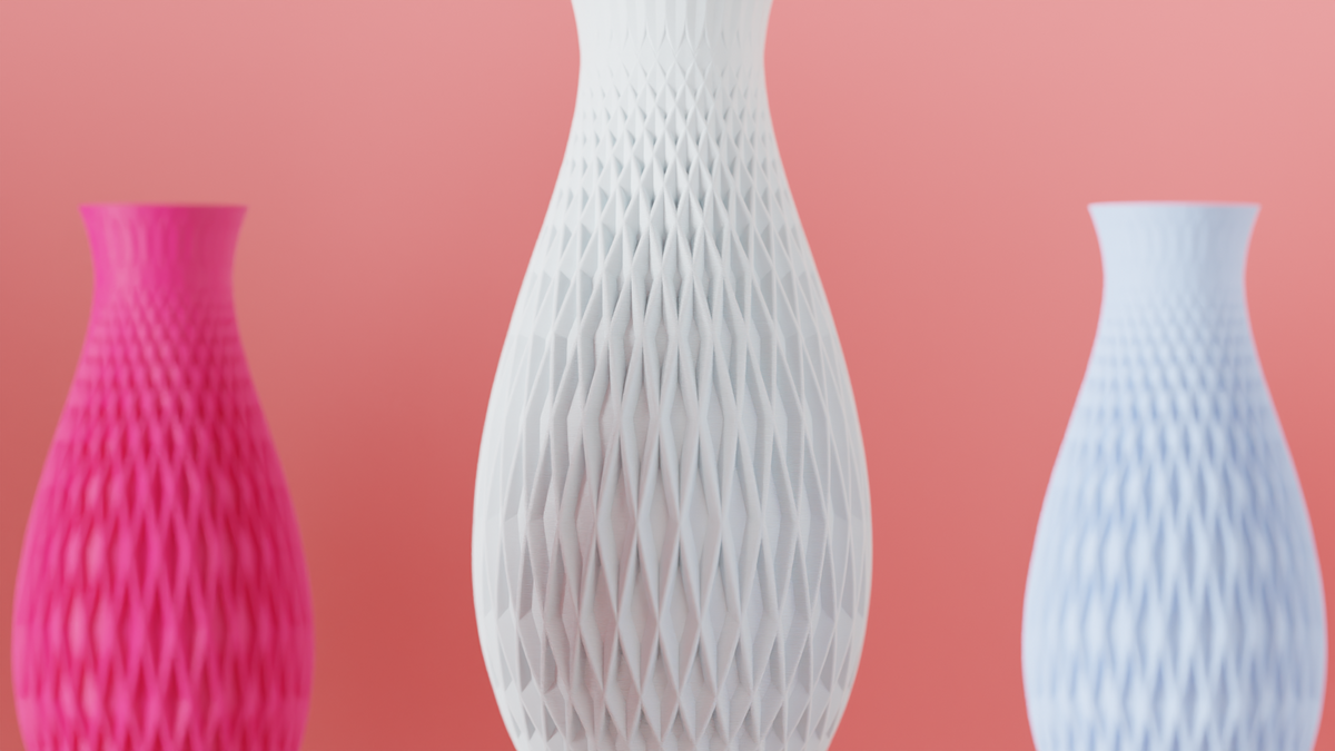 Diamond Pattern Vase